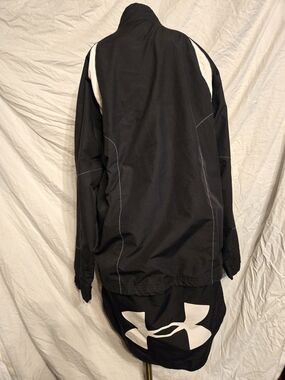 Under Armour Black Jacket with White Logo Panel